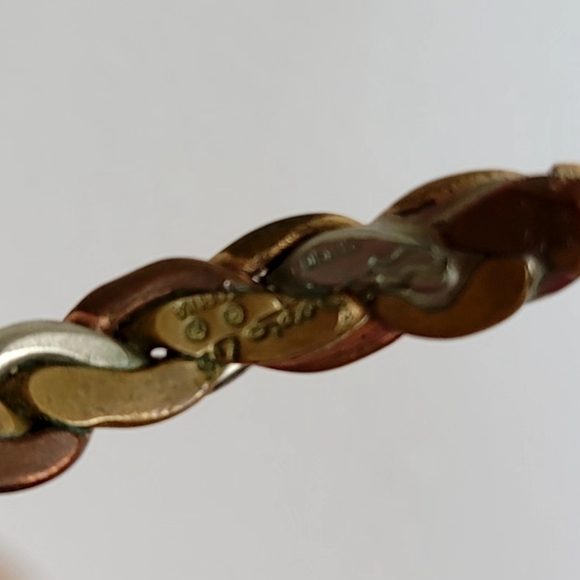 Sergio Lub Handmade Copper Silver Mixed Metals Bracelet Braided - Picture 10 of 10